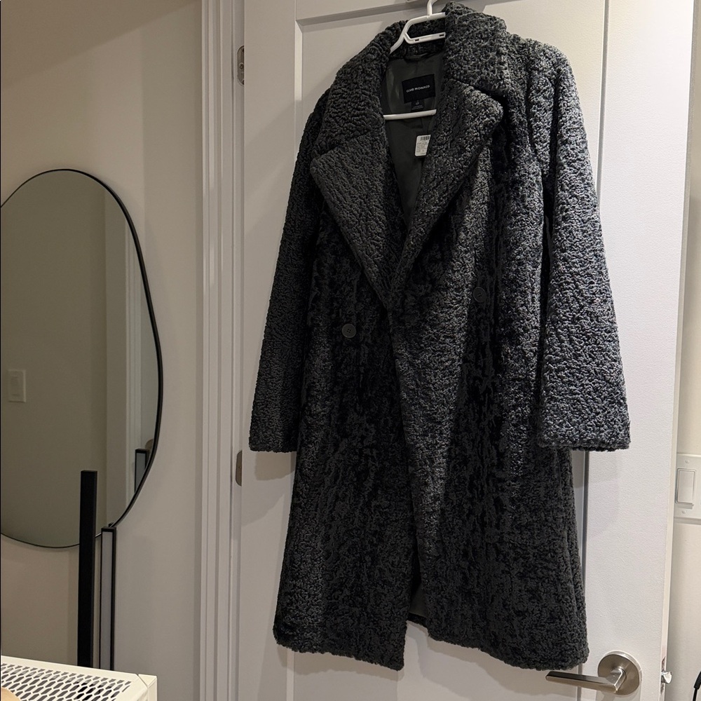 Club Monaco Charcoal Teddy Jacket